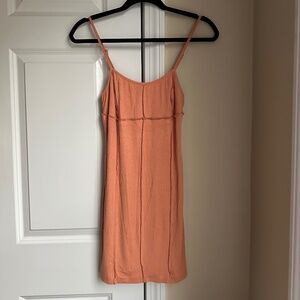 L.A. Hearts x PacSun Orange Adjustable Spaghetti Strap Mini Bodycon Dress Size S